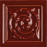 BS TOZ 01 Декоративная вставка 800 Italiano Tozzetto Bordeaux 8x8